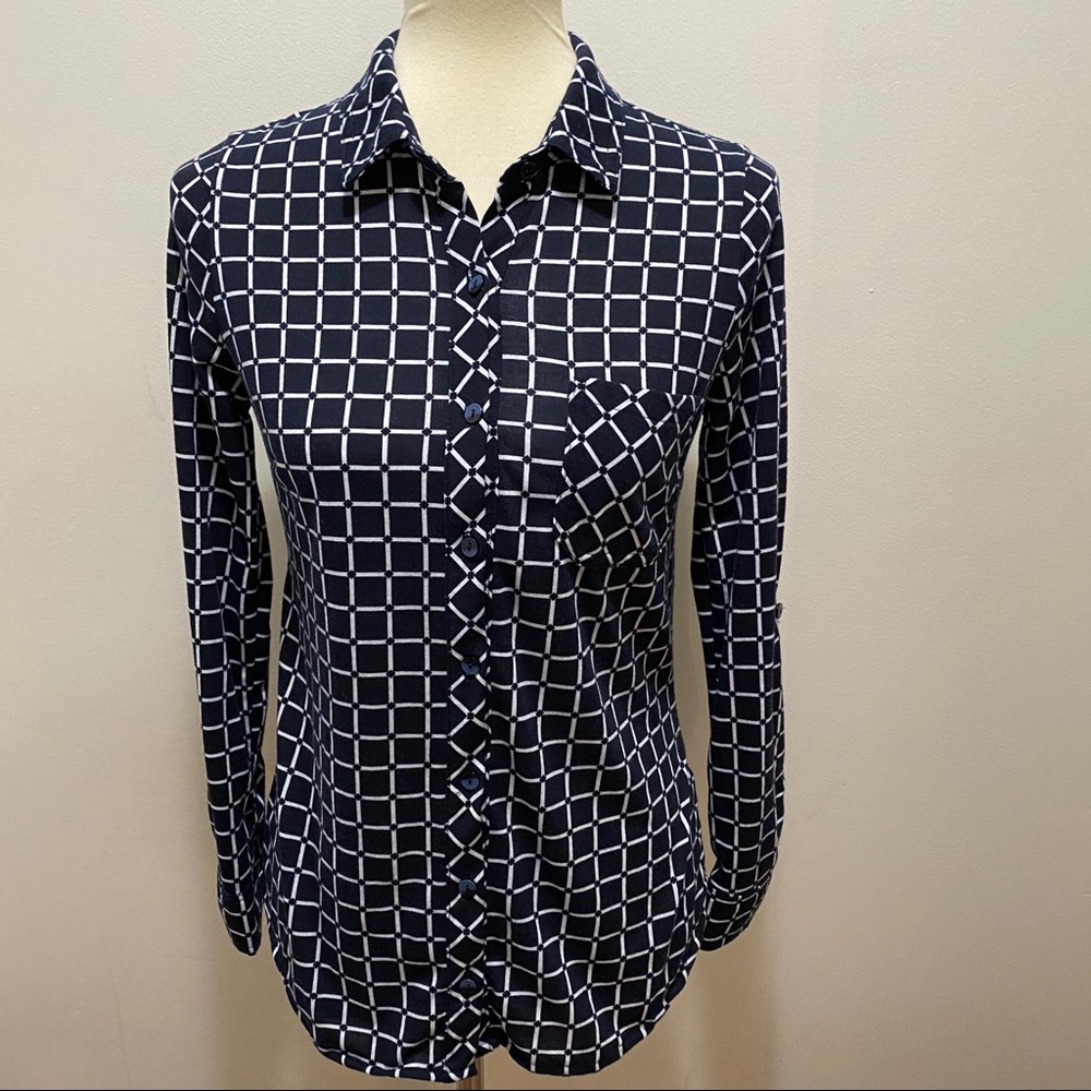 Alter Ego Black Button Up Blouse